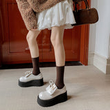 COMFORTABLE PLATFORM BALLET FLATS