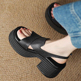 COMFORTABLE HIGH PLATFORM SANDALS