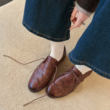 WOMENS-LEATHER-OXFORD-LACE-UP-SHOES