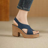 COMFORTABLE HIGH PLATFORM SANDALS