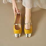 SQUARE TOE MARY JANE FLAT