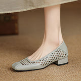 FASHION HOLLOW OUT SLIP ON SHOES
