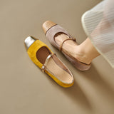 SQUARE TOE MARY JANE FLAT