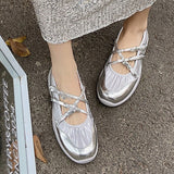 COMFORTABLE BOW TIE BALLET SNEAKERS