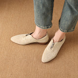 VINTAGE LEOPARD POINTED TOE MARY JANE HEEL SHOES