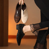 VINTAGE LEOPARD POINTED TOE MARY JANE HEEL SHOES