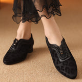 VINTAGE LEOPARD POINTED TOE MARY JANE HEEL SHOES