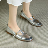 SILVER-LOAFER-FLAT-FOR-WOMEN