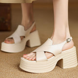 COMFORTABLE HIGH PLATFORM SANDALS