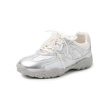 WOMENS SILVER FASHION SNEAKERS