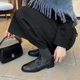 WOMENS-LEATHER-OXFORD-LACE-UP-SHOES