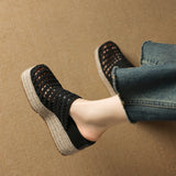 Women's Espadrille Slide Sandals Wedge Platform