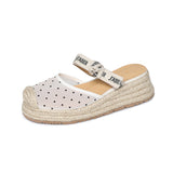 espadrille slide sandals for women