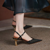 LADIES-POINTED-TOE-HIGH-HEEL-MESH-SANDALS