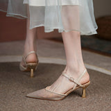 LADIES-POINTED-TOE-HIGH-HEEL-MESH-SANDALS