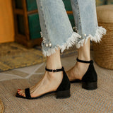 LADIES-MID-HEEL-SANDALS-BLACK