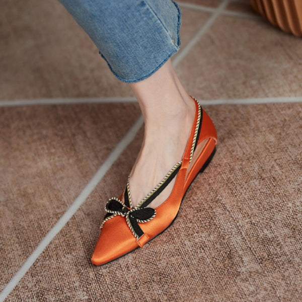 LADIES-SPRING-BOW-FLAT-SHOES