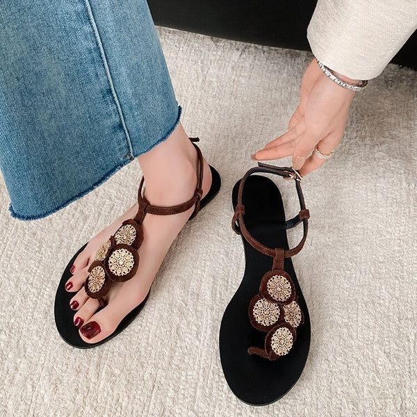 2015 SUMMER BOHEMIA T-STRAP SANDALS FOR WOMEN