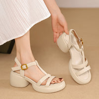 COMFORTABLE LOW PLATFORM SANDALS FOR WOMEN