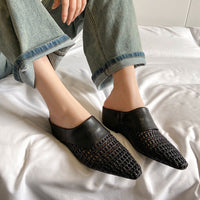 HOLIDAY SIMPLE WOVEN SLIPPER SANDALS