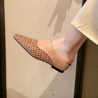 HOLIDAY SIMPLE WOVEN SLIPPER SANDALS