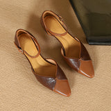 CLOSED-TOE CHUNKY HEEL MARY JANE SANDALS