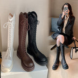 SUMMER FLAT PLATFORM LONG BOOTS FOR WOMEN