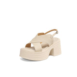 COMFORTABLE PLATFORM HEELS SANDALS