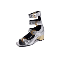 COOL BLOCK HEEL GLADIATOR BOOT SANDALS FOR LADIES