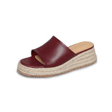 CASUAL PLATFORM WEDGE  ESPADRILLE SANDALS
