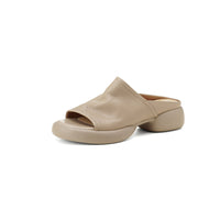 COMFORTABLE FLAT PLATFORM SLIDE SANDALS FOR WOMEN