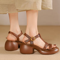 COMFORTABLE LOW PLATFORM SANDALS FOR WOMEN