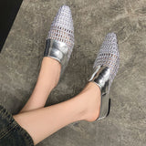 HOLIDAY SIMPLE WOVEN SLIPPER SANDALS