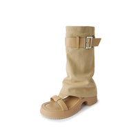 VINTAGE CHUNKY PLATFORM BOOT SANDALS FOR LADIES