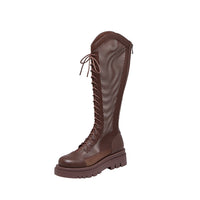 SUMMER FLAT PLATFORM LONG BOOTS FOR WOMEN