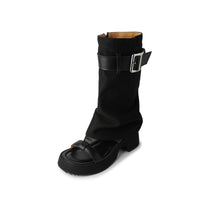 VINTAGE CHUNKY PLATFORM BOOT SANDALS FOR LADIES