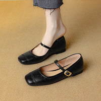 SQUARE TOE FLATS