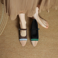 POINTED TOE MARY JANE FLAT
