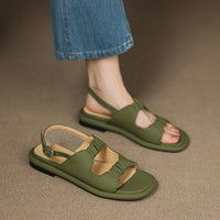 WHITE FLAT SANDALS for WOMEN