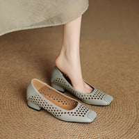 FASHION HOLLOW OUT SLIP ON SHOES