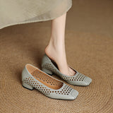 FASHION HOLLOW OUT SLIP ON SHOES