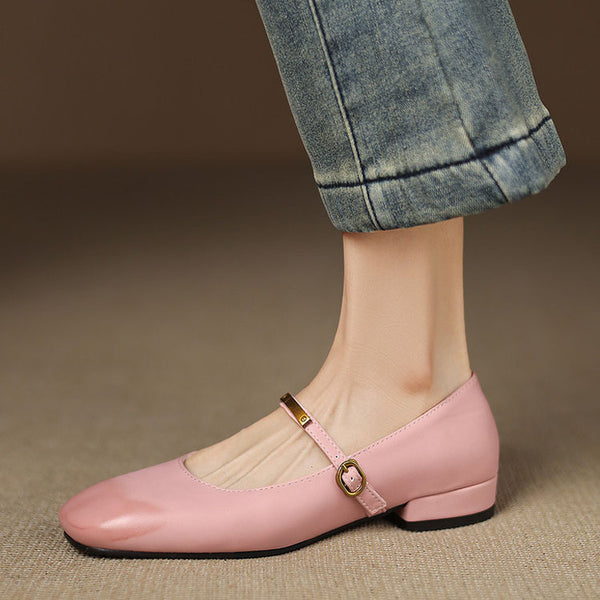 CHUNKY HEEL GIRLS SHOES
