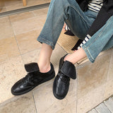 LADIES-CASUAL-FLAT-SNEAKERS-BLACK