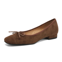 LADIES-FLAT-SHOES-BROWN