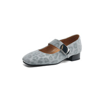CHUNKY HEEL SQUARE TOE MARY JANE