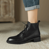 Ladies Lace Up Ankle Boots Black