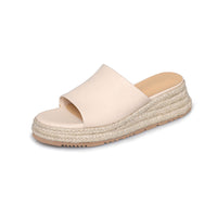CASUAL PLATFORM WEDGE  ESPADRILLE SANDALS