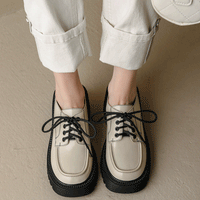 LACE UP CHUNKY PLATFORM OXFORD SHOES