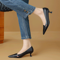 POINTED-TOE-MID-HEEL-SHOES
