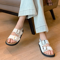 CLASSY BUCKLES SANDALS FLAT